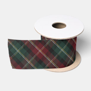 Elegante Klassieke Geruite Kerst Lint