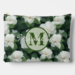Elegante klassieke groene botanische witte bloemen etui