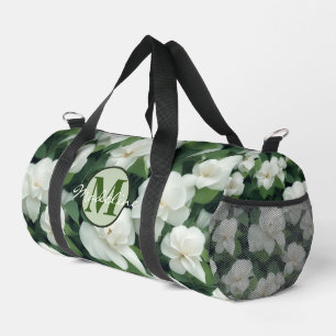 Elegante klassieke groene botanische witte bloemen plunjezak