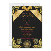 Elegante klassieke huwelijksuitnodiging template