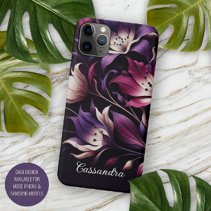 Elegante klassieke lelies Fine Art Botanische schi iPhone 11 Pro Max Hoesje