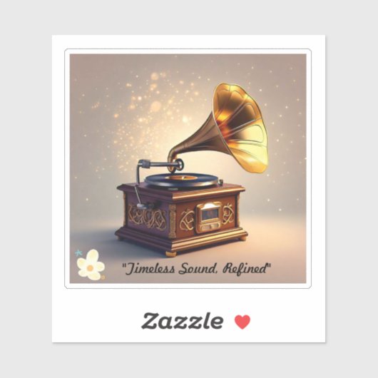 Elegante klassieke muziek sticker (Vel)