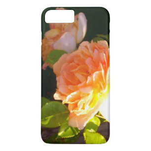 Elegante klassieke oranje perzik rozen floral iPhone 8 plus / 7 plus hoesje