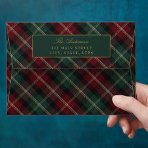 Elegante Klassieke Plaid Retouradres