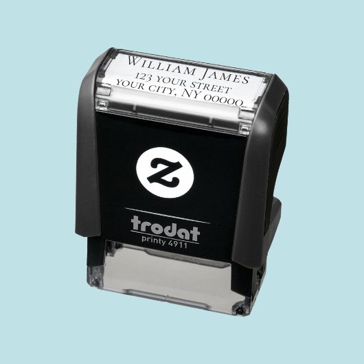 Elegante klassieke schreef retouradres  zelfinktende stempel