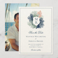 Elegante Klassieke Zee Crest Huwelijk Marine