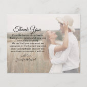 elegante klassieker bedankt voor je bruiloft faded (Voorkant)