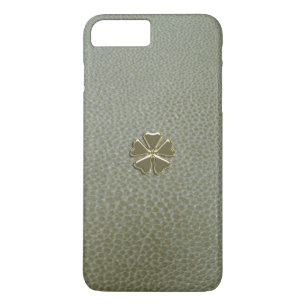 Elegante Klaver St.Patrick`s Dag,Groene Leer iPhone 8 Plus / 7 Plus Hoesje