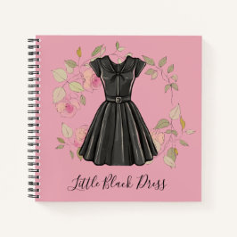 Elegante kleine zwarte jurk - LBD Mode Journal Notitieboek