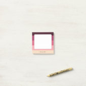 Elegante kleur-geblokkeerd post-it® notes (Op bureau)