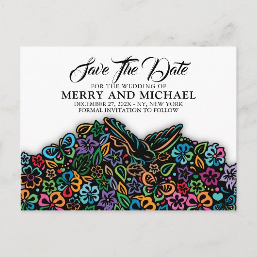 Elegante Kleur van Levensontwerp Aankondigingskaart (Voorkant)