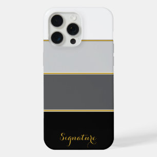 Elegante kleurblokstrepen op maat gemaakte telefoo iPhone 15 pro max hoesje