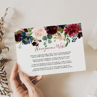 Elegante Kleurrijke Bloemige Wens voor Huwelijksre
