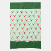 Elegante kleurrijke feestelijke winter vrolijke ke theedoek (Verticaal)