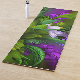 Elegante kleurrijke Floral yoga mat