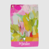 Elegante kleurrijke golfhanddoek voor dames (Voorkant)