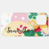 Elegante kleurrijke kerst op maat Case-Mate iPhone case (Achterkant (horizontaal))