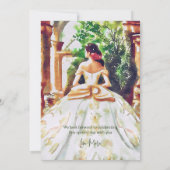 Elegante kleurrijke Mexicaanse Hacienda Quinceañer Kaart (Achterkant)