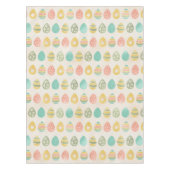 Elegante Kleurrijke Pastel Eieren Pasen Brunch Tafelkleed (Voorkant)