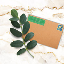 Elegante Kleurrijke Rand Aangepaste Bosgroen