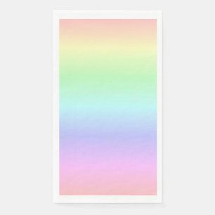 Elegante Kleurrijke Regenboog Kleuren Licht Zacht  Servet