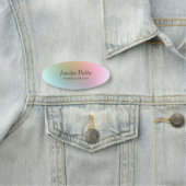 Elegante kleurrijke Sjabloon handschrift tekst Naamplaatje (In situ)