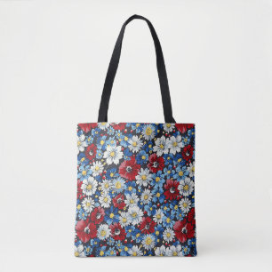 Elegante Kleurrijke Stijlvolle Chic Moderne Bloem Draagtas