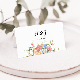 Elegante Kleurrijke Wildflower Bruiloft