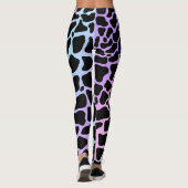 Elegante koeienprint meerkleurenleggingen leggings (Achterkant)