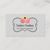 Elegante koekjesbakkerij visitekaartje (Voorkant)