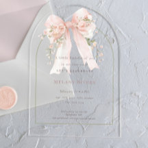 Elegante Kokette Roze Blush Rozen Strik Baby Showe