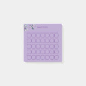 Elegante kolibrie dagelijks te doen tracker post-it® notes (Voorkant)