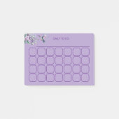 Elegante kolibrie dagelijks te doen tracker post-it® notes (Voorkant)