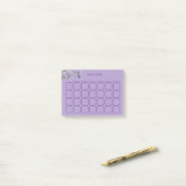 Elegante kolibrie dagelijks te doen tracker post-it® notes (Op bureau)