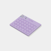 Elegante kolibrie dagelijks te doen tracker post-it® notes (Schuin)