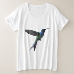Elegante Kolibrie Grote Maat T-shirt
