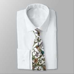 Elegante kolibriekunst botanische boho chic stropdas