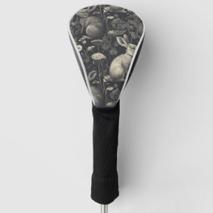 Elegante Konijn Toile Bloem Motief Vintage (10) Golfheadcover