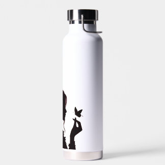 Elegante Koningin Silhouet RVS Waterfles