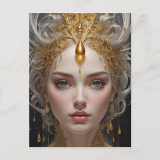 Elegante Koningin van een Sprookjesland Briefkaart