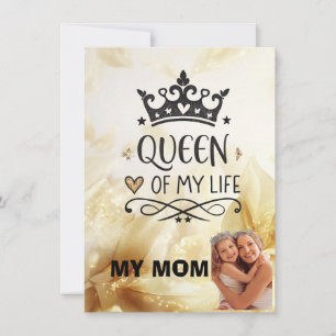 Elegante Koningin van mijn Leven-mijn moeder Notitiekaartje