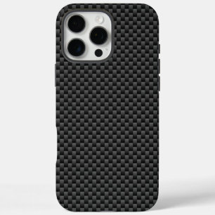 Elegante Koolstofvezel Stijl Achtergrond iPhone 16 Pro Max Hoesje