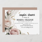 Elegante koppels douchen kaart (Voorkant / Achterkant)