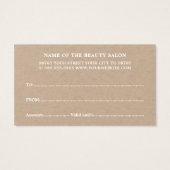 Elégante Kraft Rouge Rose Coeur Beauté Carte cadea (Dos)