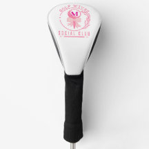 Elegante krans monogram golf vrouwen sociale club
