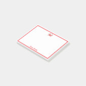 Elegante kreeft gepersonaliseerd post-it® notes (Schuin)