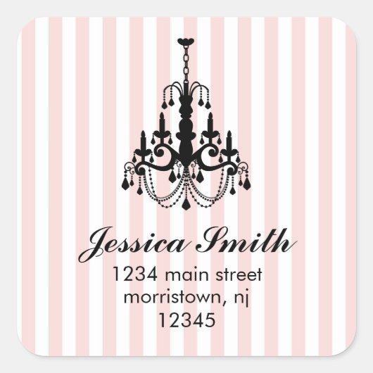 Elegante kroonluchter Stickers (Voorkant)