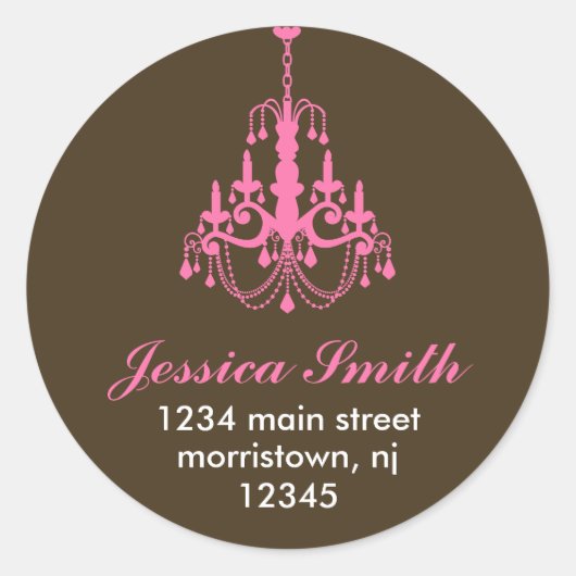 Elegante kroonluchter Stickers (Voorkant)