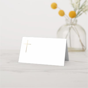 Elegante kruis kalligrafie doop