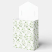 Elegante kuif w / Sage Groene Boog | Bruiloft Bedankdoosjes (Geopend)